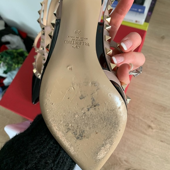 Valentino Rockstud heels 100 m - Picture 3 of 5